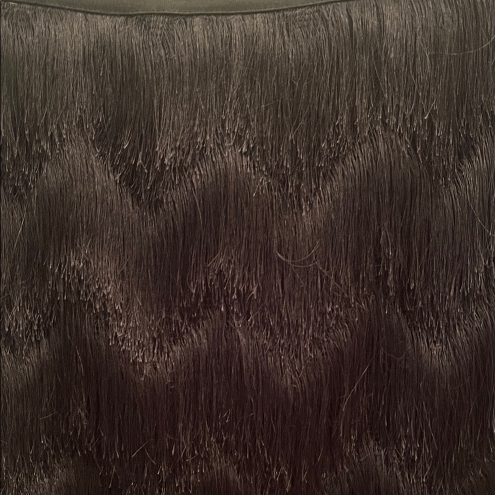 BCBGMaxAzria Black Fringe Mini Skirt - Picture 2 of 4